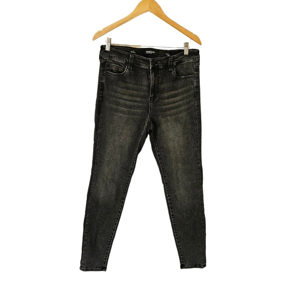 Liverpool The Skinny Black Rinse High-Rise Stretch Denim Jeans 12/31